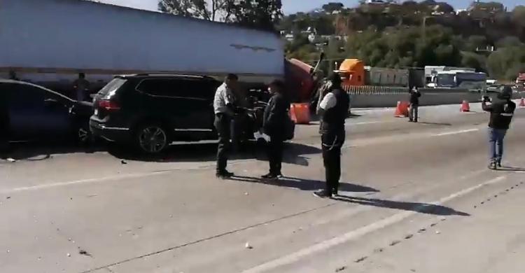 En la zona hay una fuerte presencia de policías. (Estrella Álvarez)