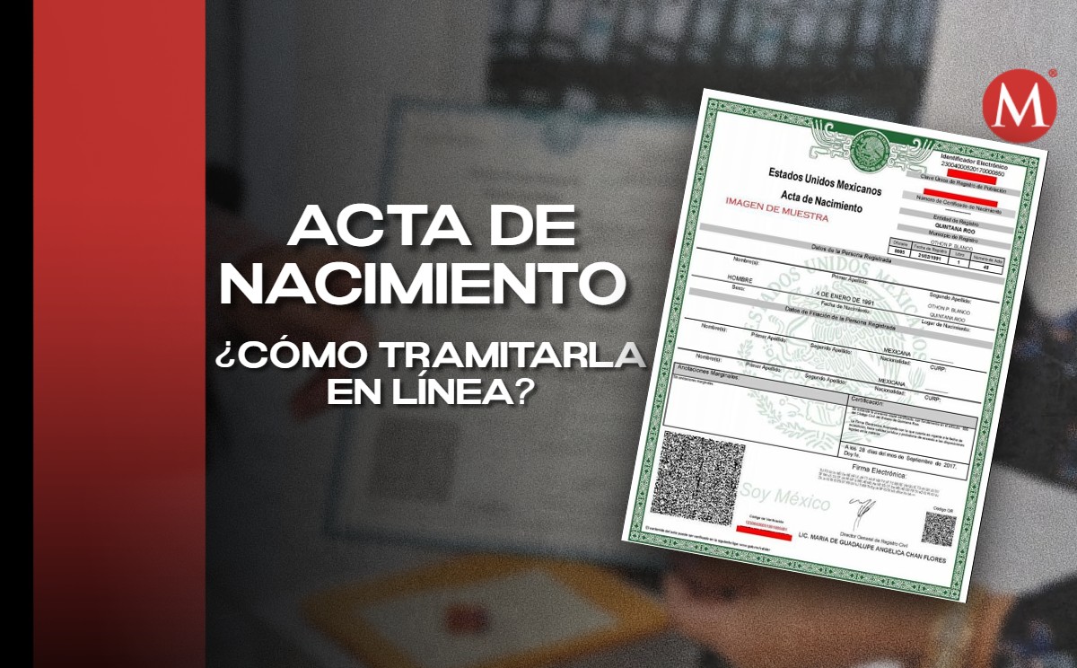 Acta de Nacimiento en línea