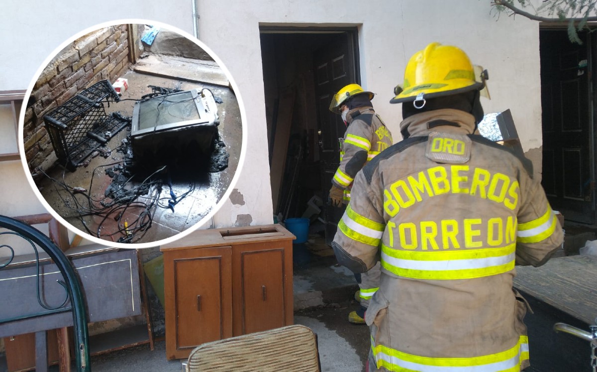Bomberos llegaron al lugar y ya solo procedieron a revisar. (Especial)
