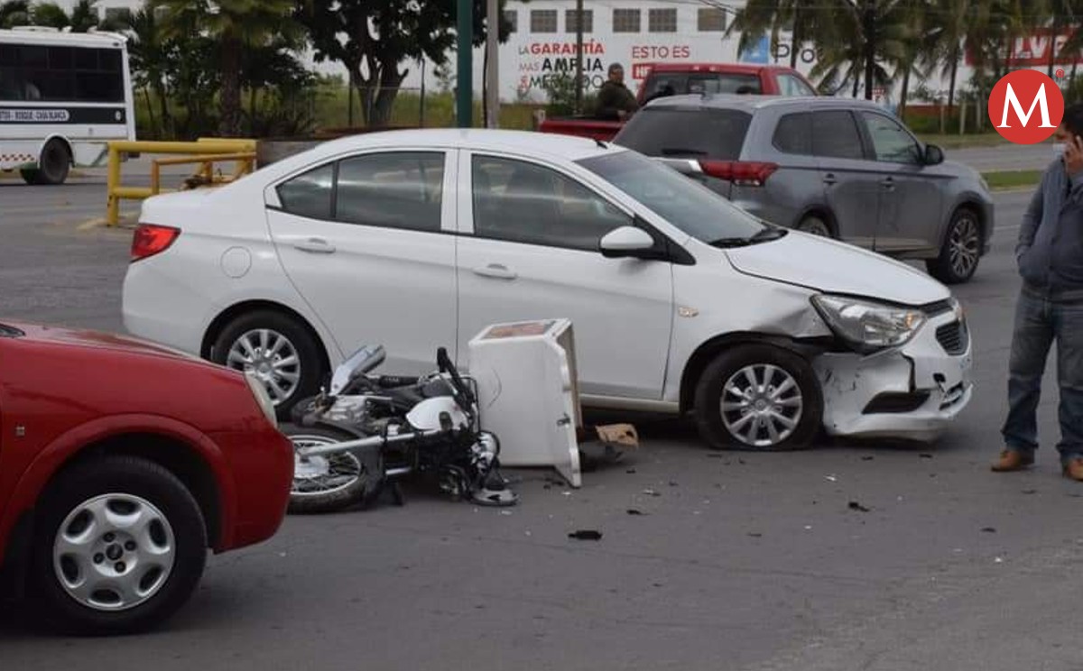 Durante diciembre incrementan accidentes en moto en Tampico