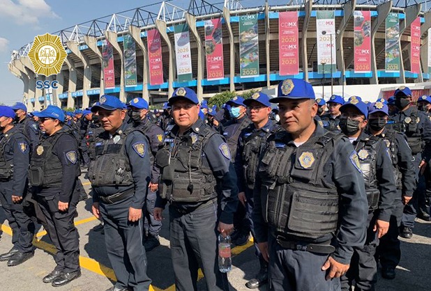 La SSC desplegó más de 3 mil policías y 107 vehículos.