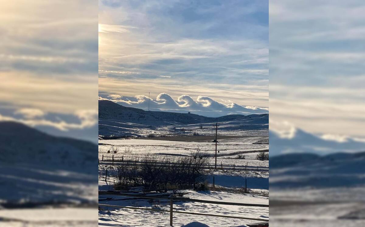 Nubes Kelvin-Helmholtz sobre Sheridan, Wyoming | Especial