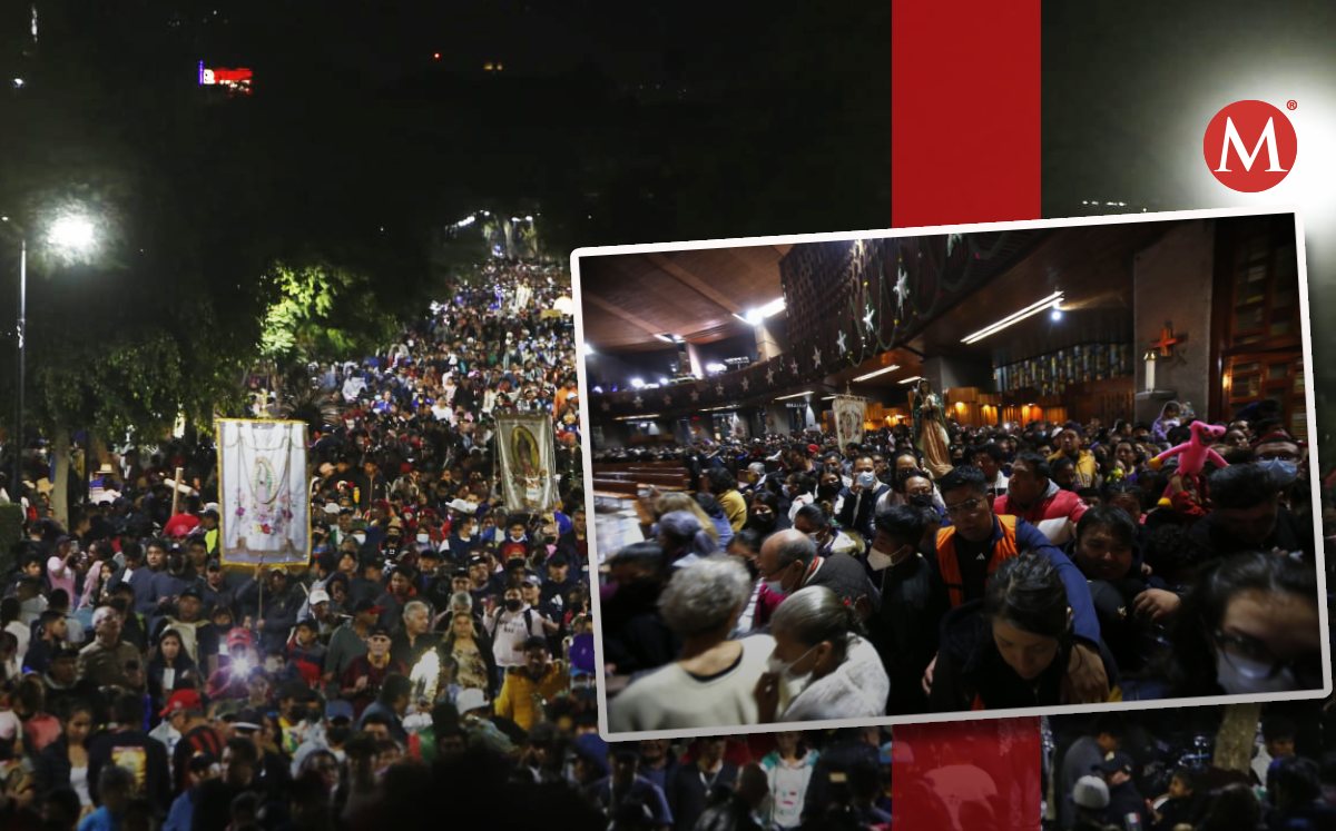 Peregrinos llenan entradas a la Basílica de Guadalupe. (Especial)