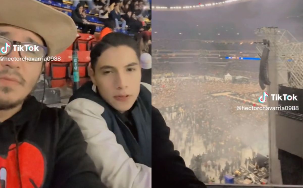 Joven muestra su lugar en Estadio Azteca (TikTok).