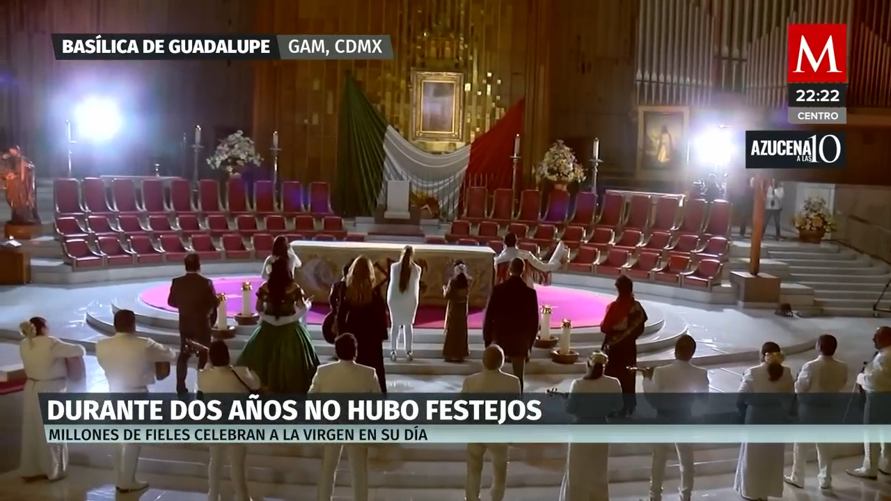 Los peregrinos visitan a la Virgen de Guadalupe en la Basílica
