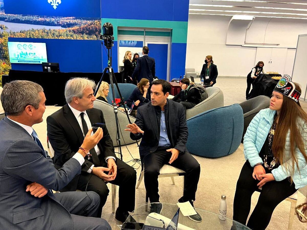 Participación del gobernador de Yucatán, Mauricio Vila durante su participación en la COP15