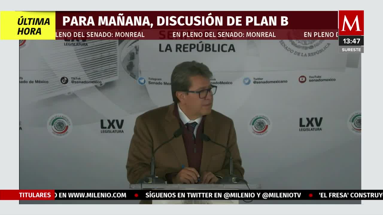 Posponen discusión de 'Plan B' electoral en Senado