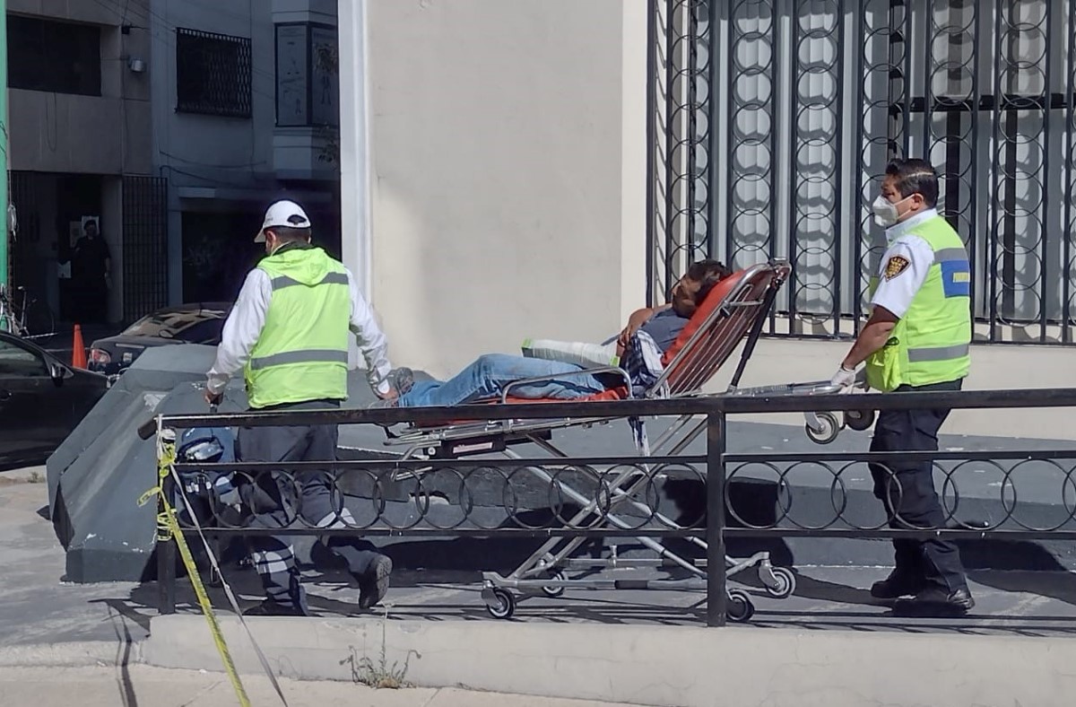 El accidente ocurrió en el cuarto piso de la sede de la Lotería Nacional. |  César Velázquez