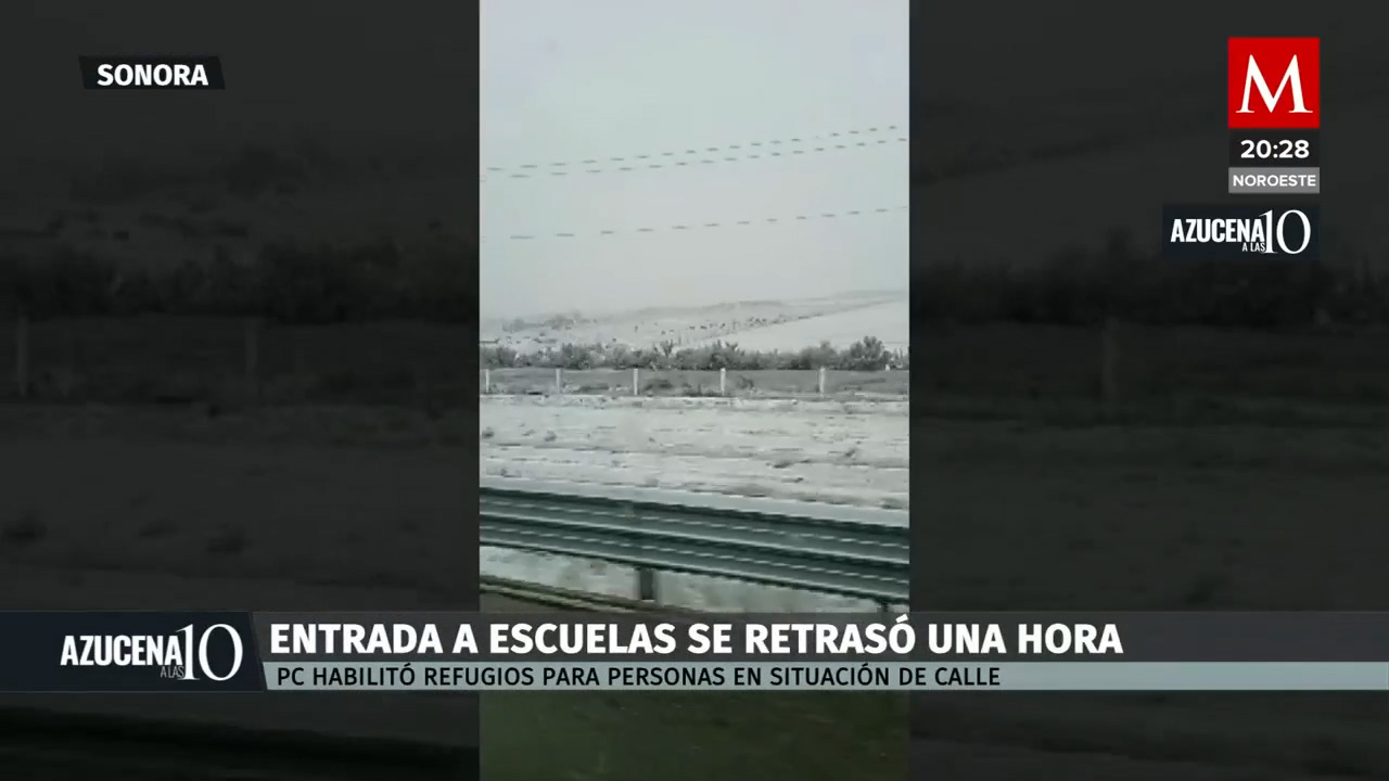 Cae primera nevada de la temporada en Sonora