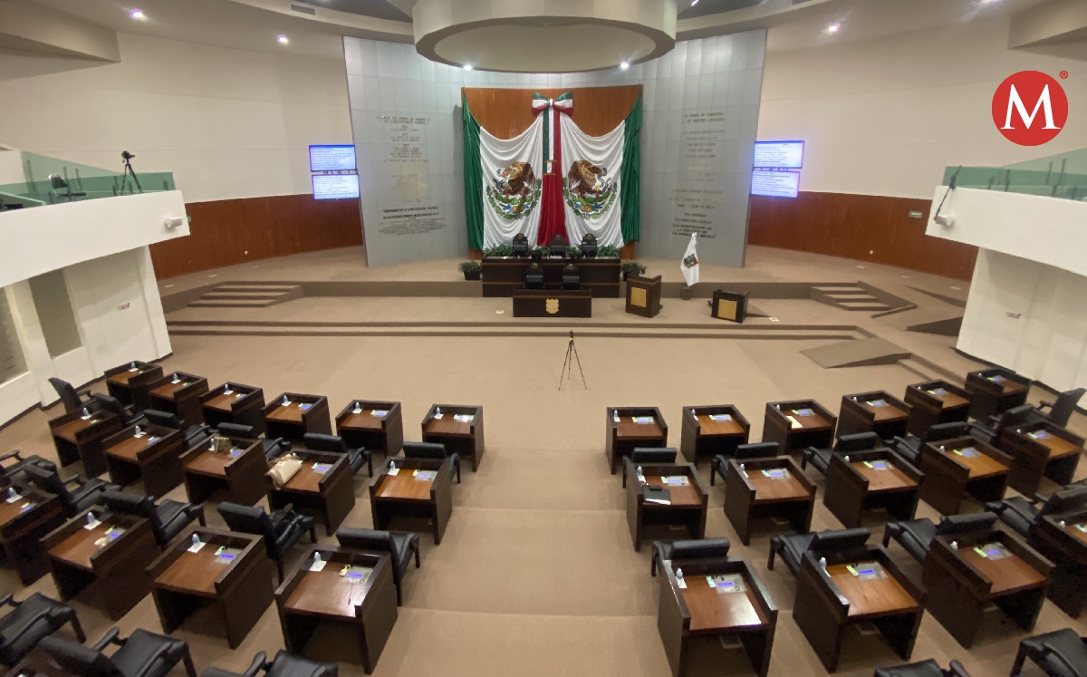 Congreso de Tamaulipas vacío, sin diputados. (Antonio Hernández)