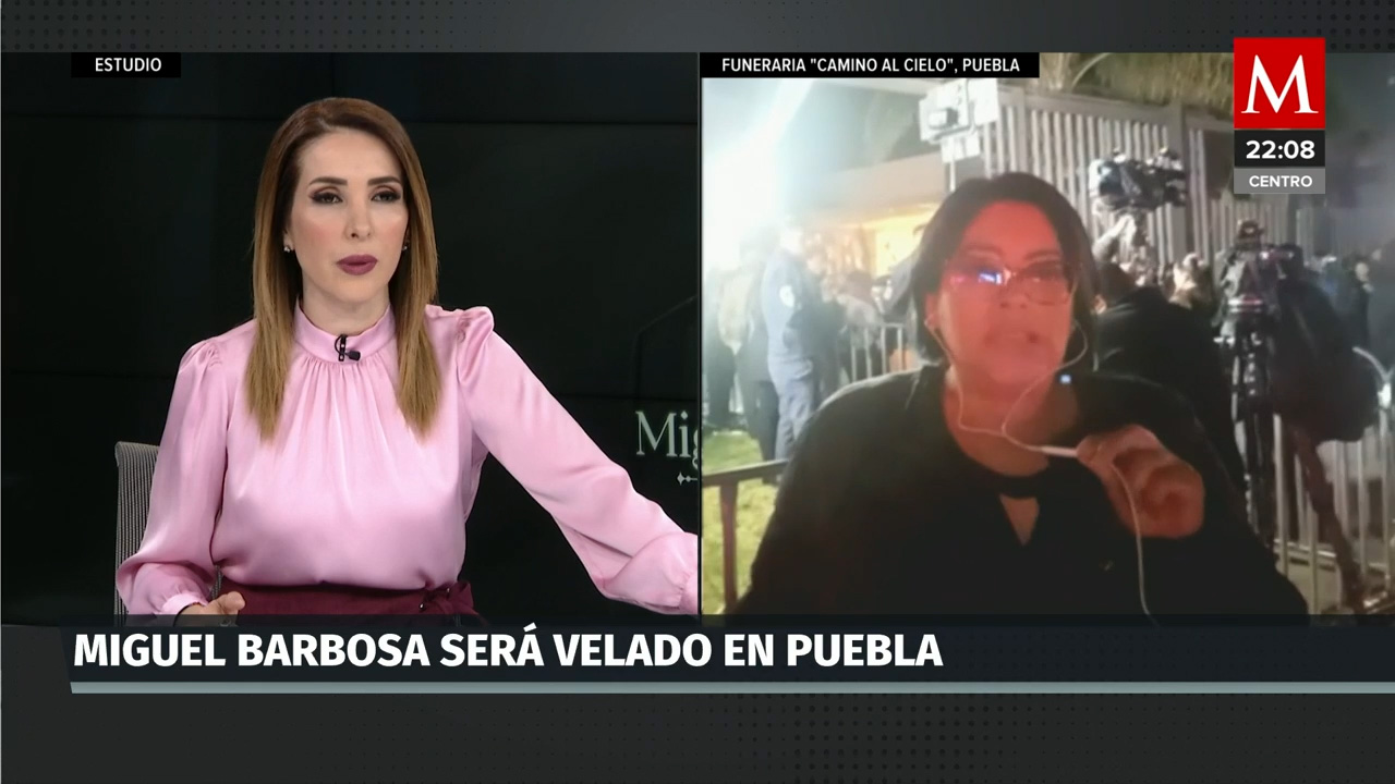 Llega a Puebla cuerpo del gobernador Miguel Barbosa; así lo reciben