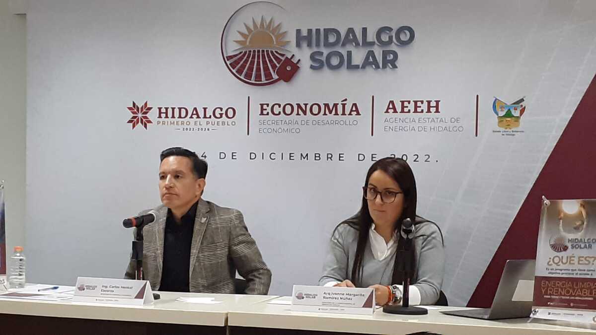 El objetivo principal del programa "Hidalgo Solar" es fomentar el uso de energías renovables (Teodoro Santos)