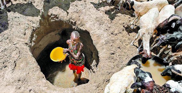 La ONU alerta que los países del cuerno de África están al borde de la hambruna; la imagen, en la comunidad Turkana, en Kenia. Tony Karumba/AFP