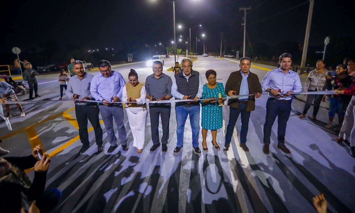 Rubén Rocha inaugura el proyecto de viabilidad más importante de su administración en Mazatlán | Especial