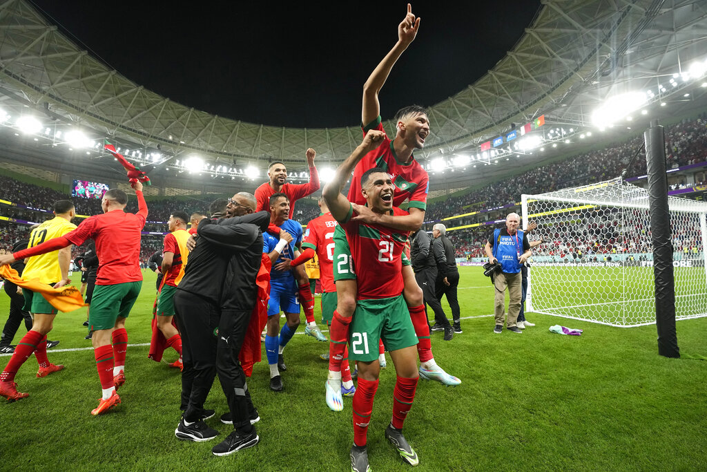 Selección de Marruecos en Qatar (AP)