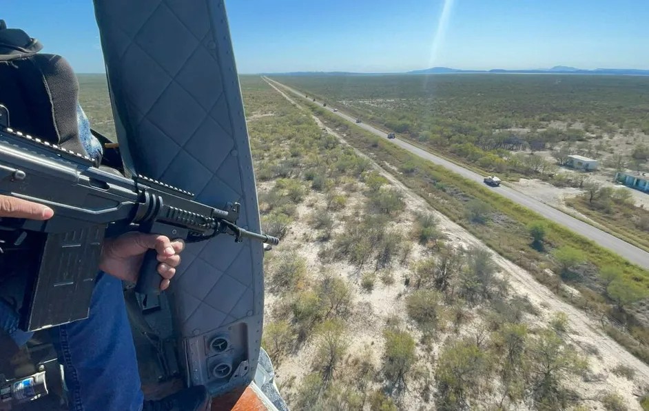 Coahuila y Nuevo León rompen frontera para blindar 'Brecha del gas'; dos helicópteros vigilan