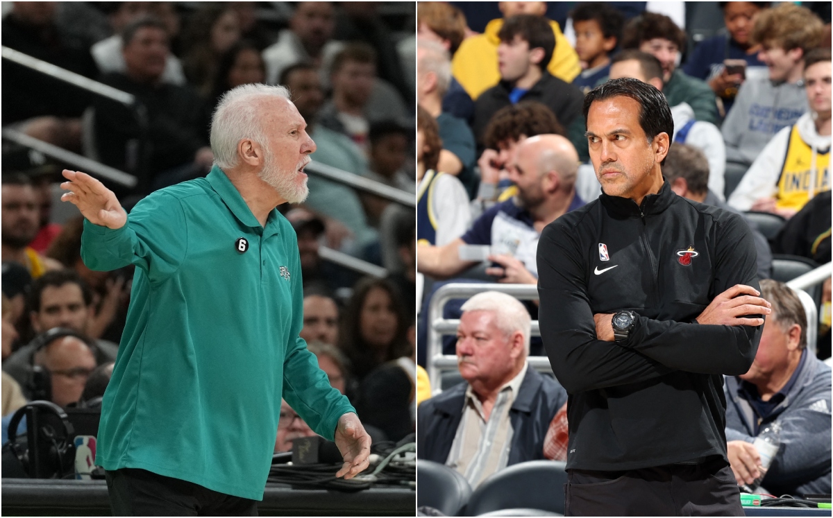 Gregg Popovich y Erik Spoelstra, los genios de la NBA que vendrán a México (Reuters / AFP)