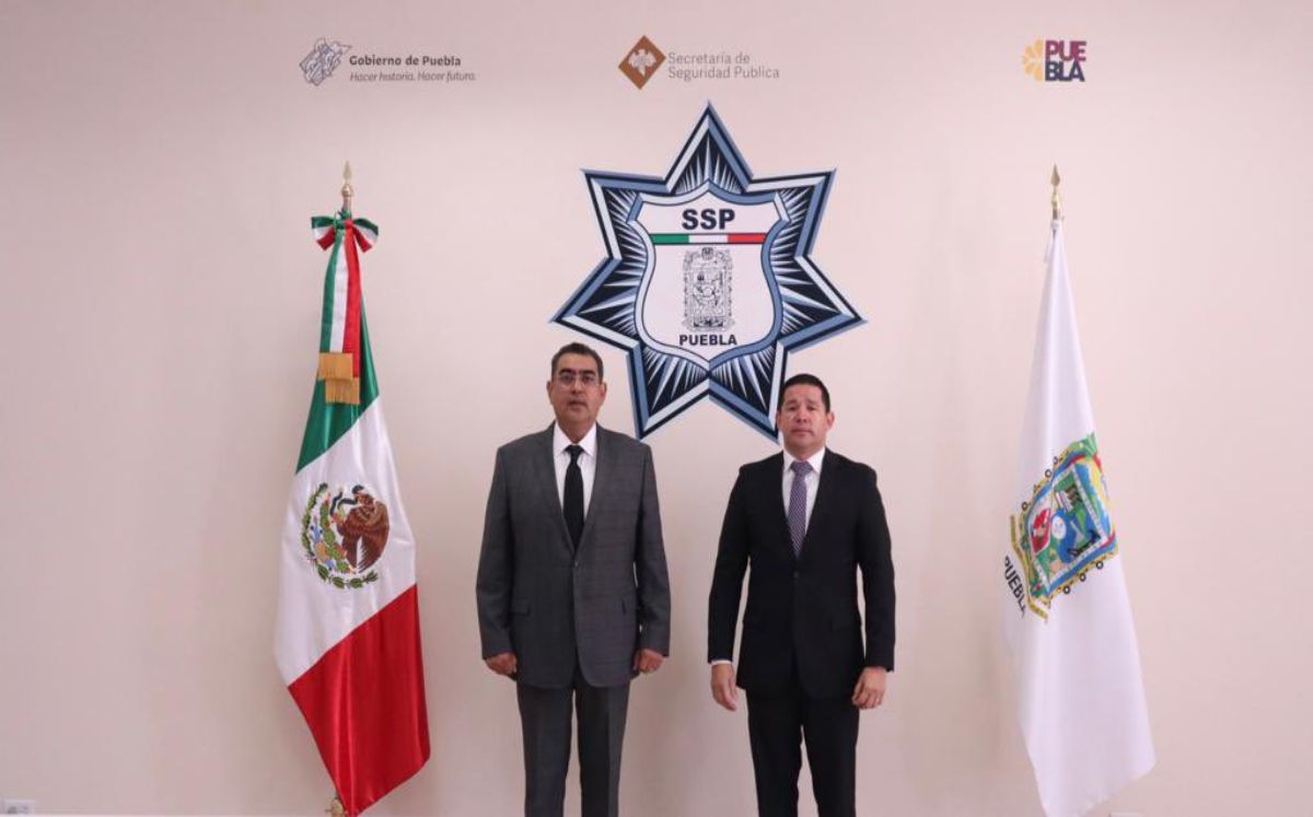 Salomón Céspedes sostiene reunión con titular de la SSP de Puebla | Especial