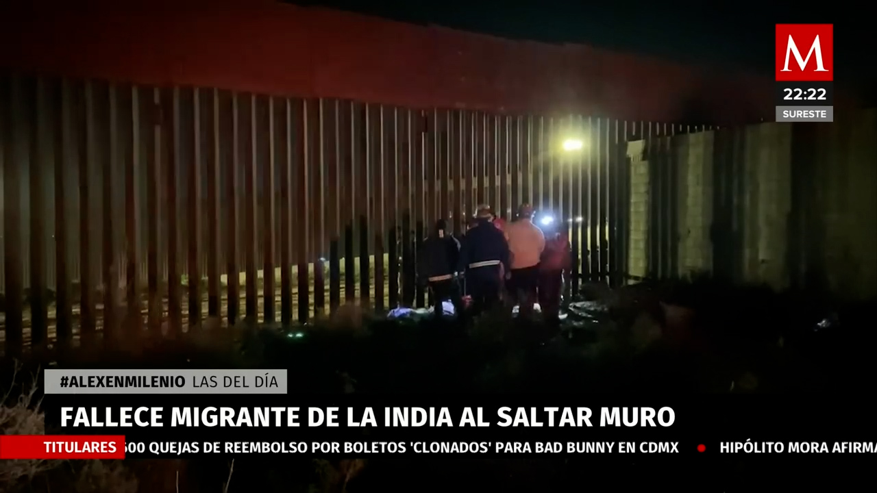 En Tijuana, hombre intentó cruzar a EU con su hijo en brazos y murió tras caer del muro fronterizo