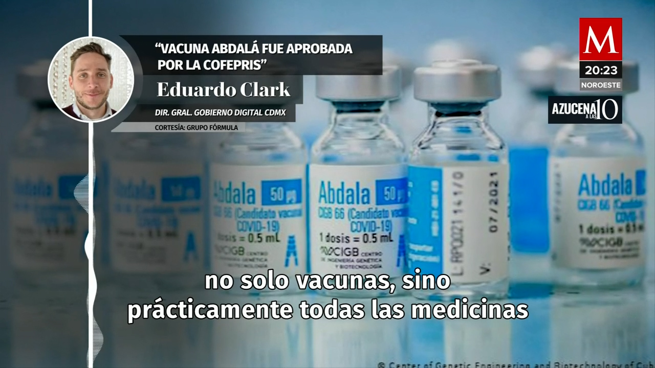 Vacuna contra covid 'Abdala' se puede aplicar como refuerzo o primera dosis: Eduardo Clark
