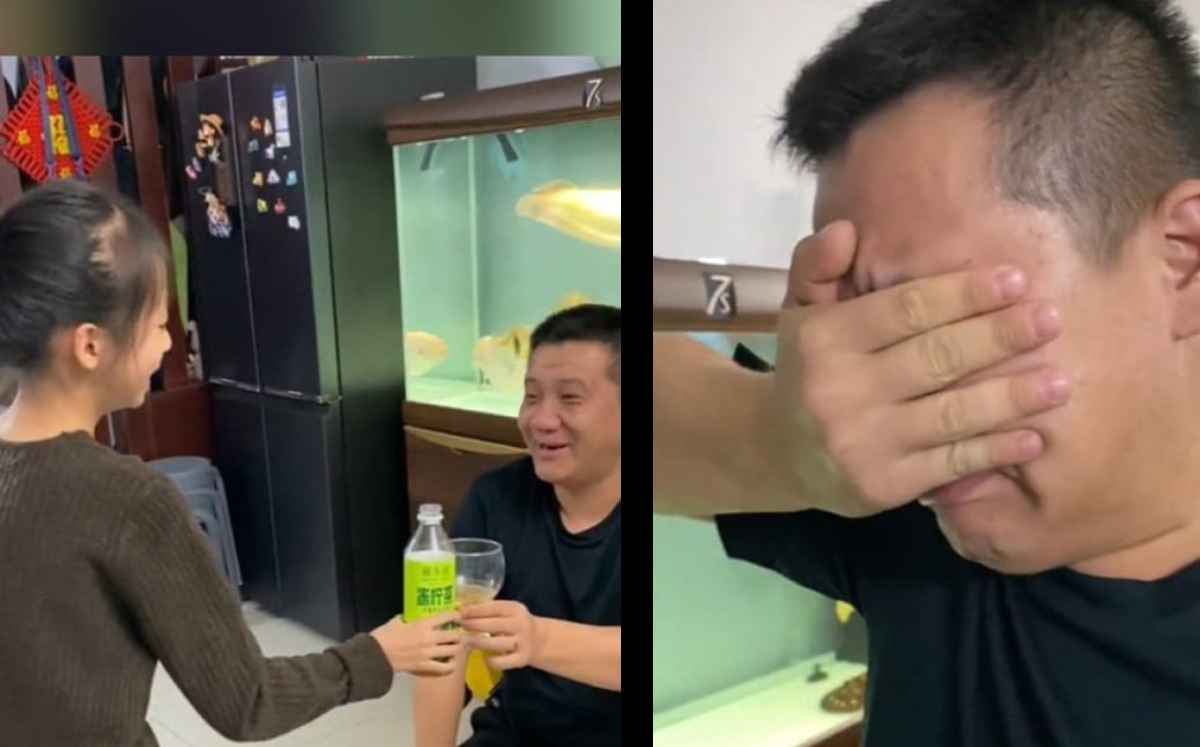 El hombre no pudo contener las lágrimas y se hizo viral | ESPECIAL