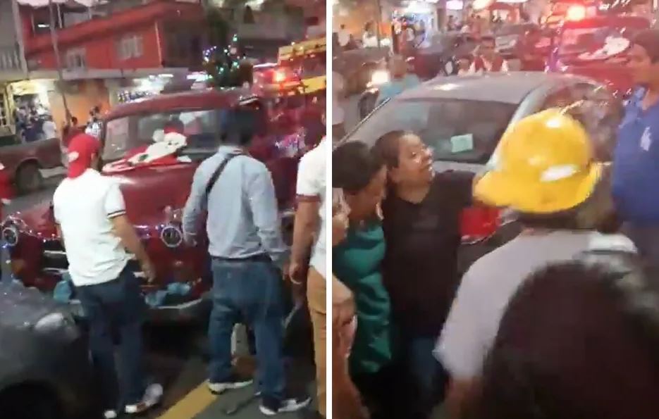 Vehículo se queda sin frenos y arrolla a asistentes a desfile navideño en Veracruz