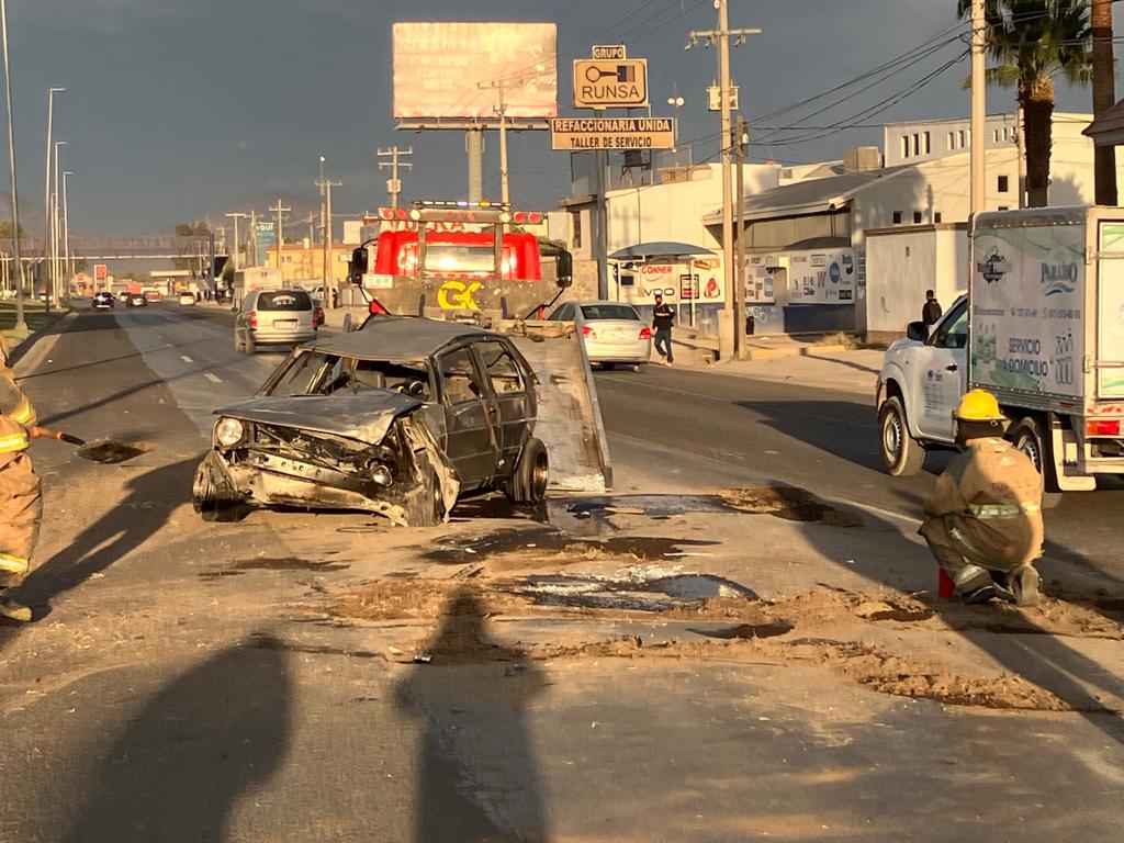 El accidente ocurrió la mañana de este sábado en el bulevar Ejército Mexicano. | Especial