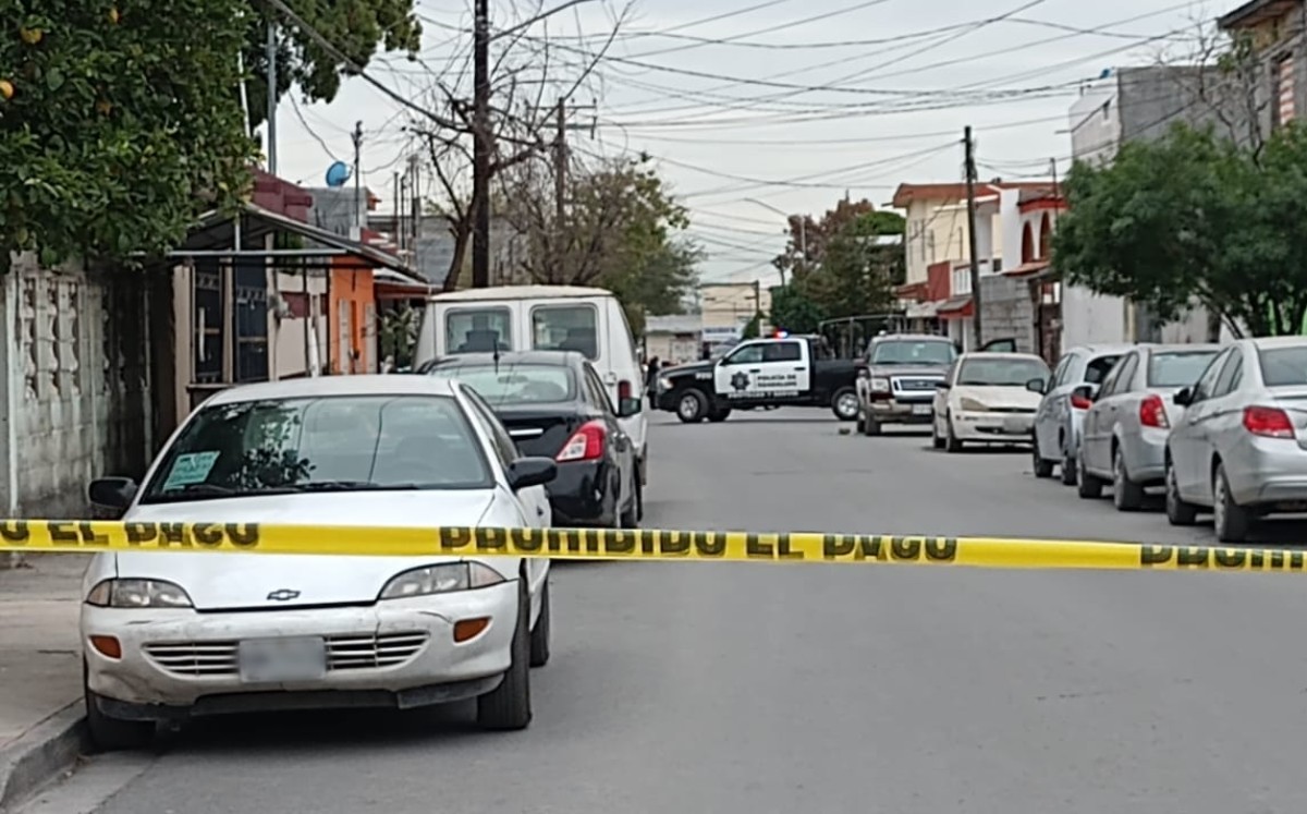 Escena de los hechos en la colonia Tamaulipas, Guadalupe | Cynthia Pardo