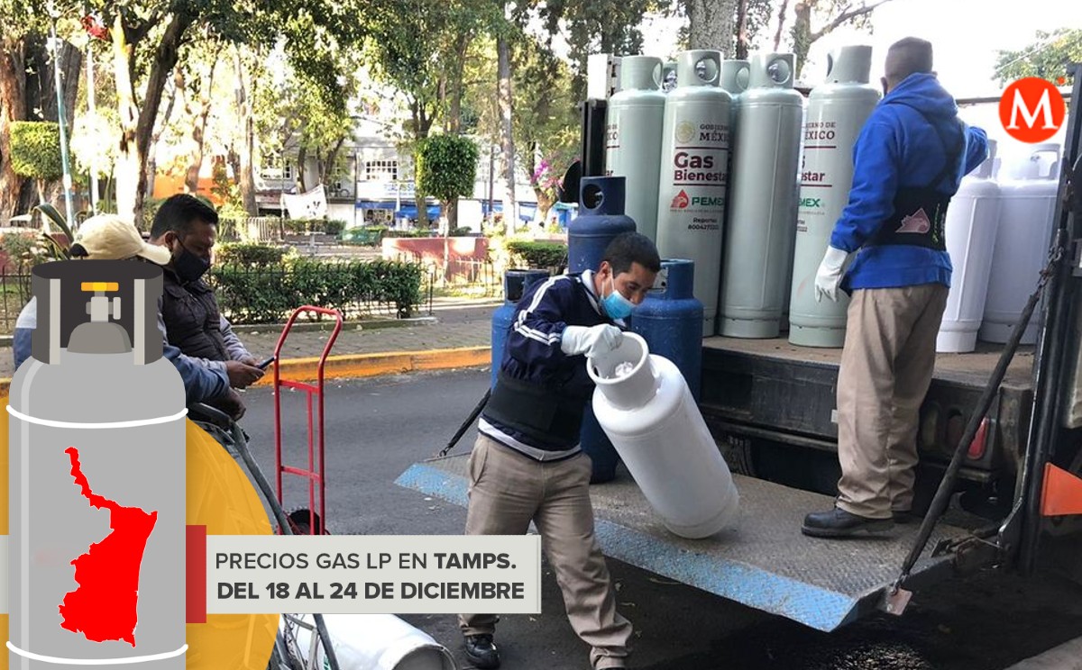 Precio del gas LP en Tamaulipas.