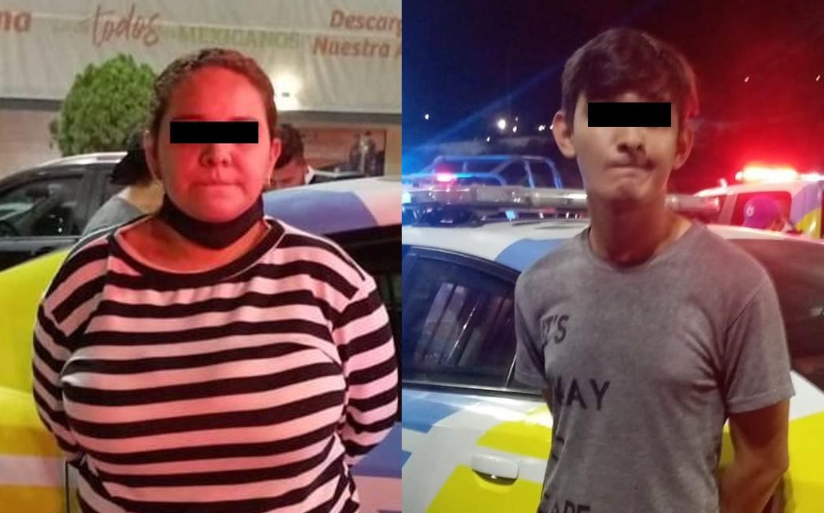 Ambos fueron identificados como Sarahí “N” de 35 años y Jarol Alejandro “N” de 20 años.