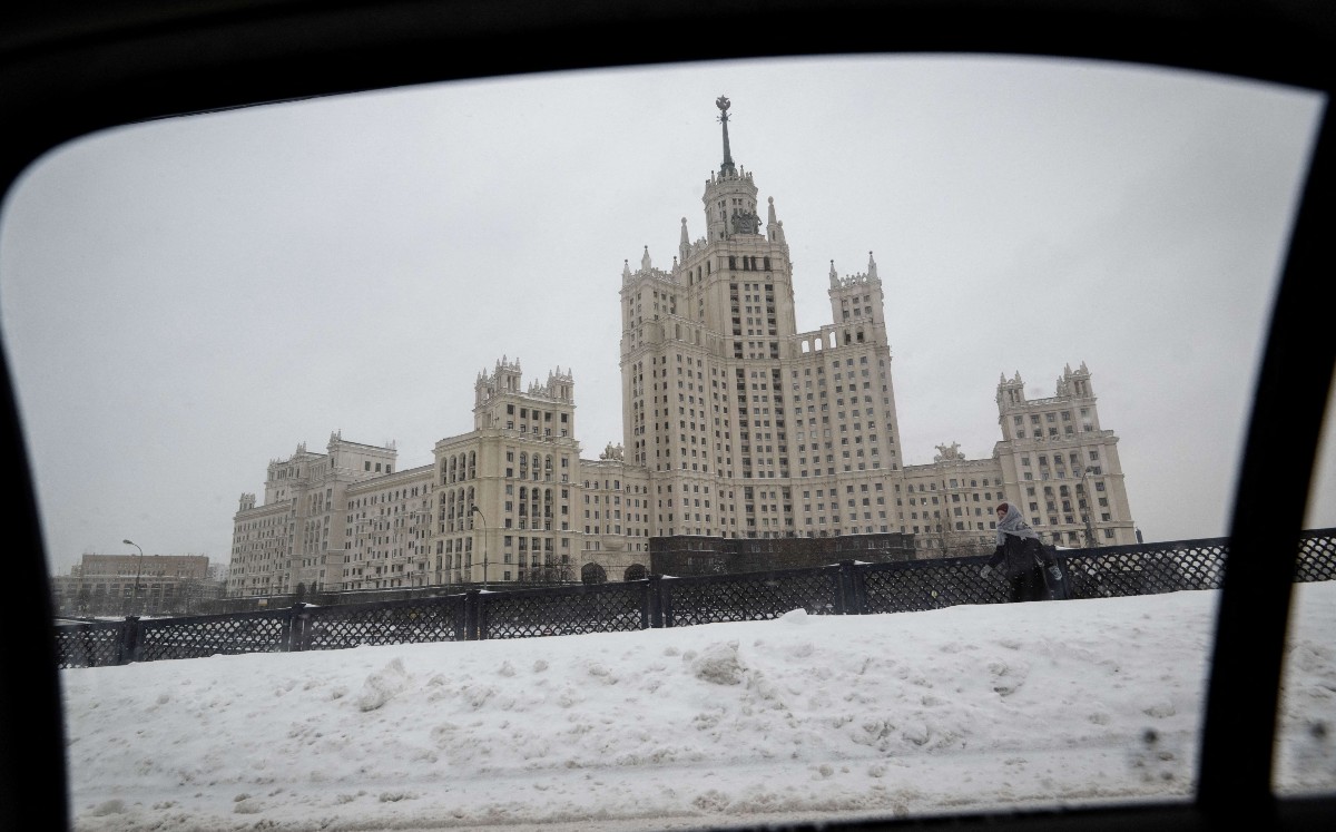 Nieve 'pinta de blanco' Moscú | AFP