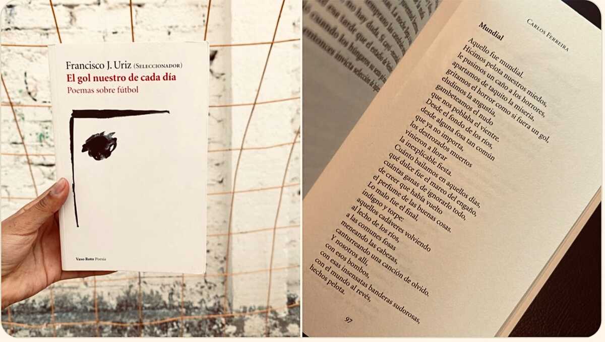 Poemas de futbol por Francisco José. Foto: Especial