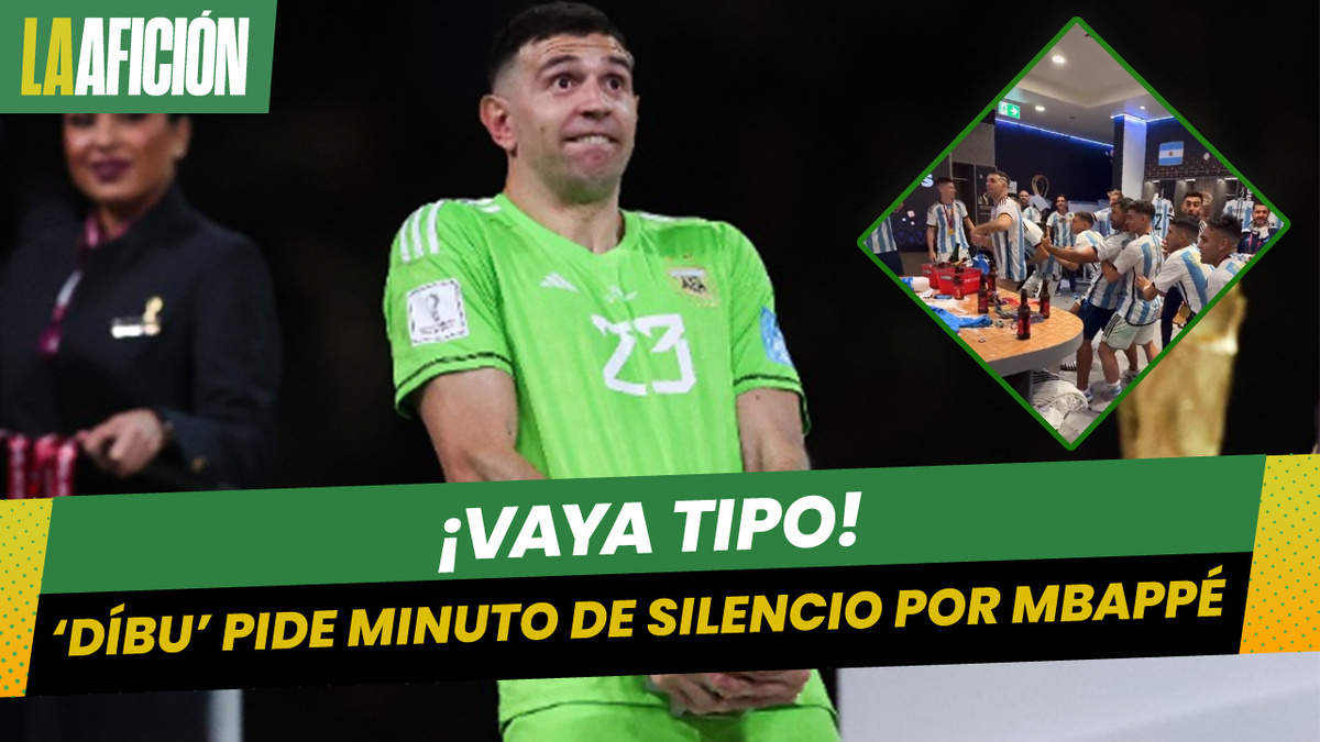 'Dibu' Martínez se burla durante festejos de Argentina: "Un minuto de silencio por Mbappé"