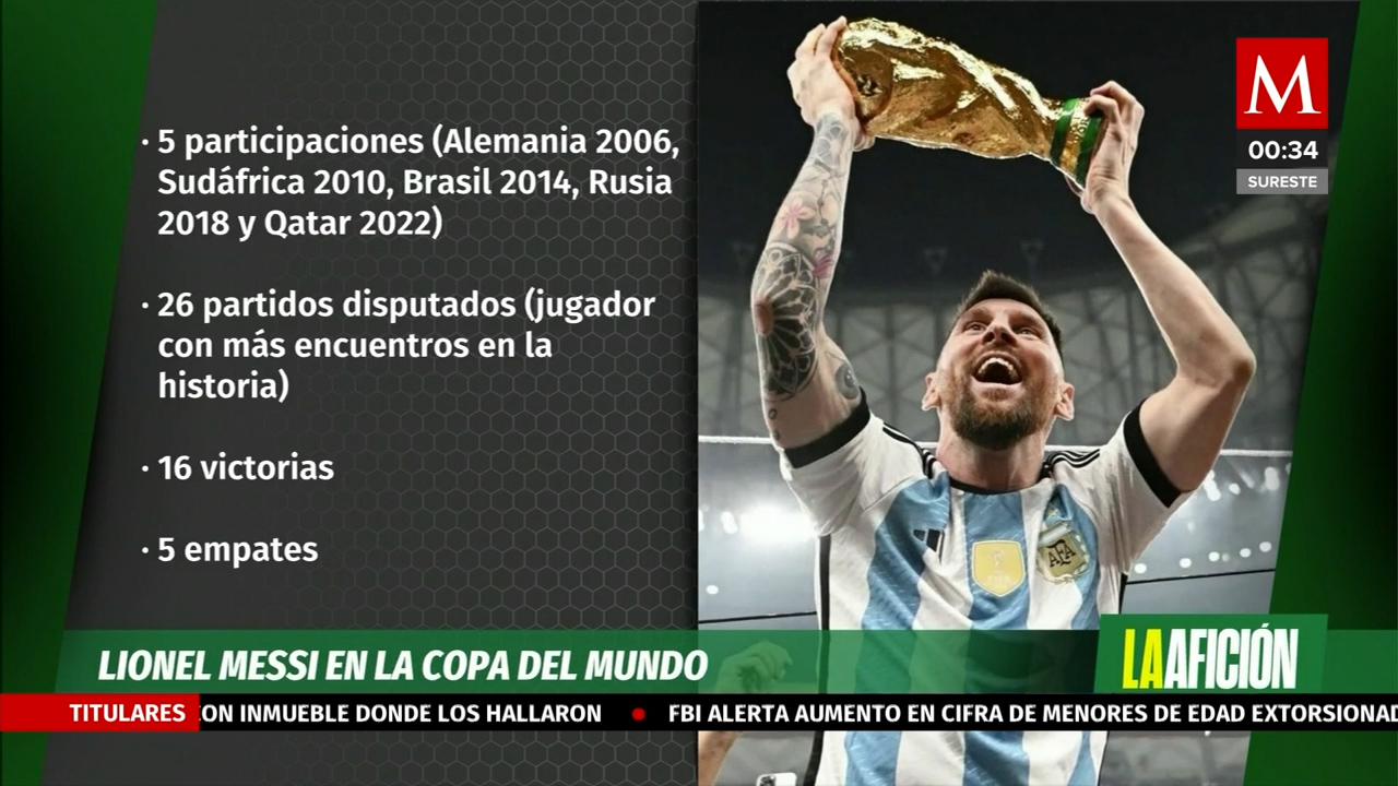 Messi levantó su primera copa del mundo