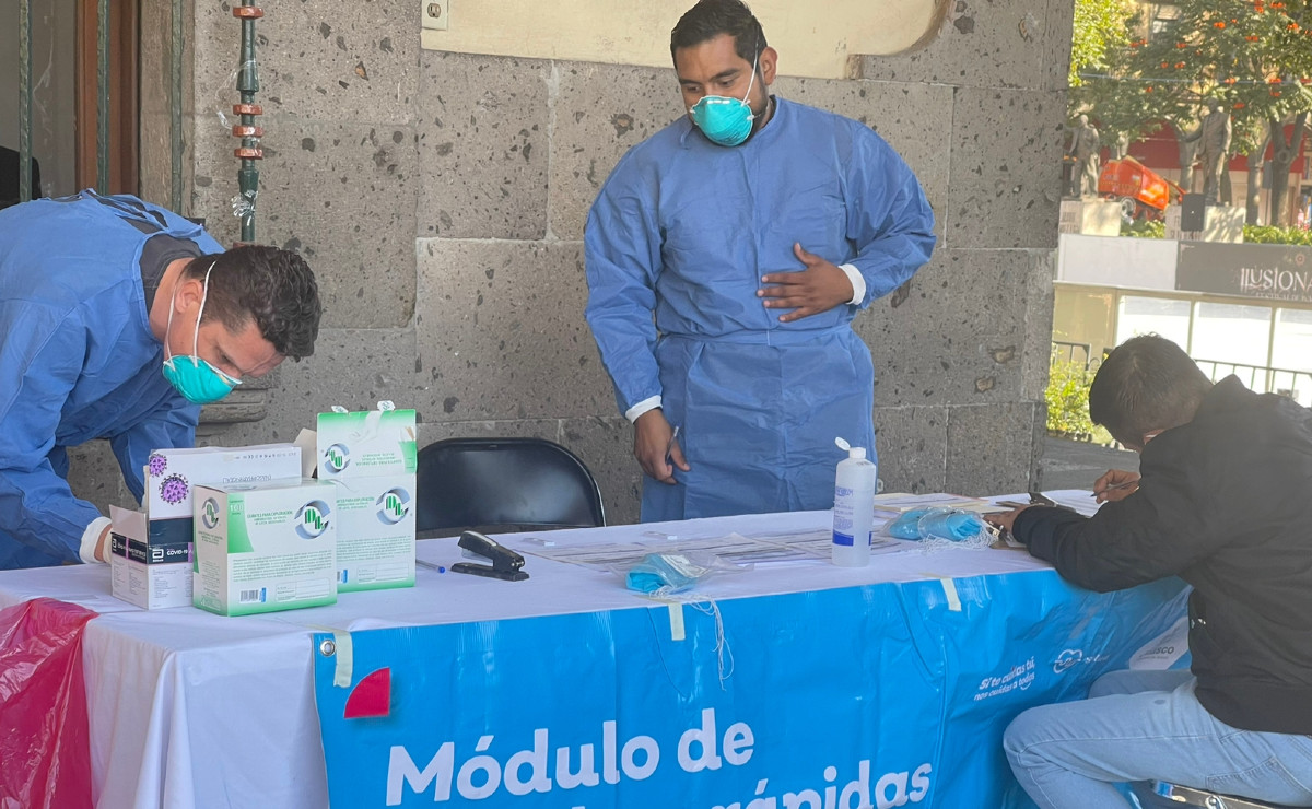 Opera módulo de pruebas de covid-19 gratuitas en Guadalajara (Karla Victoria Rodríguez)