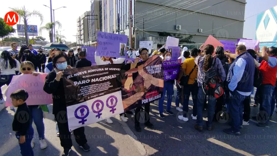 Marchan por Cynthia, una de las tres mujeres desaparecidas en el sur de Tamaulipas