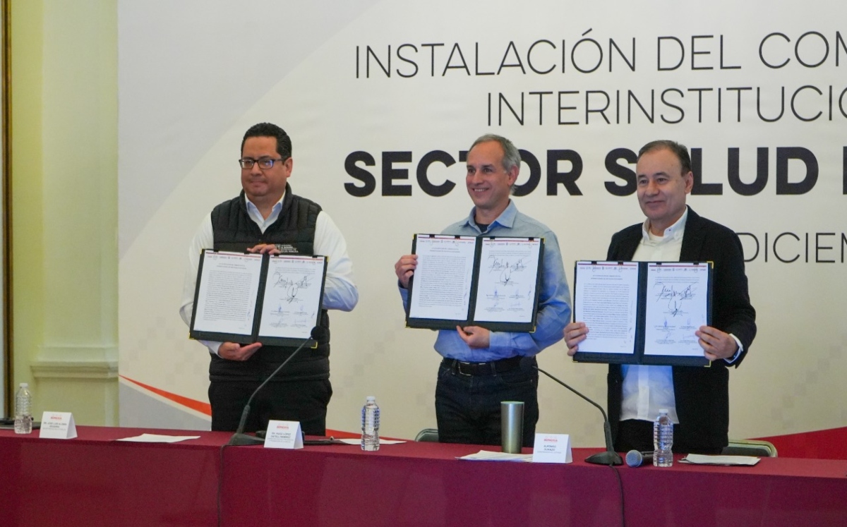 La Secretaría de Salud y del gobierno de Sonora instalaron el primer Comando Estatal Interinstitucional del Sector Salud (CEISS). / Fanny Miranda