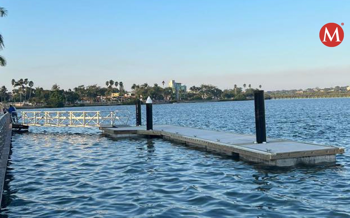 muelle flotante en laguna del carpintero de Tampico