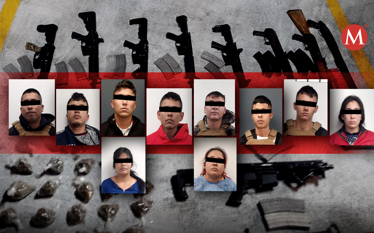 A ellos les aseguraron en total ocho armas largas de diversos calibres. Foto: Especial