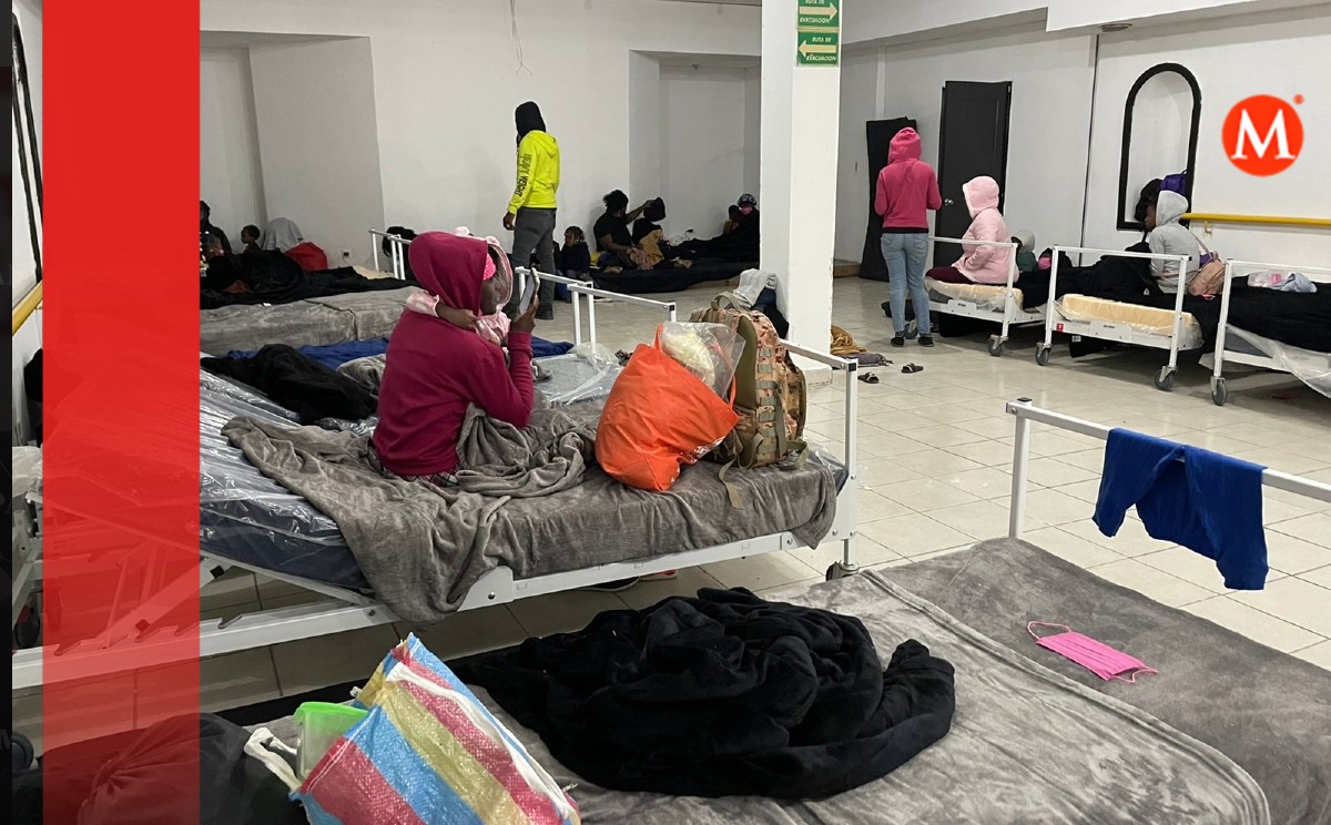 Migrantes en refugio invernal de  Reynosa. | Carolina Garza