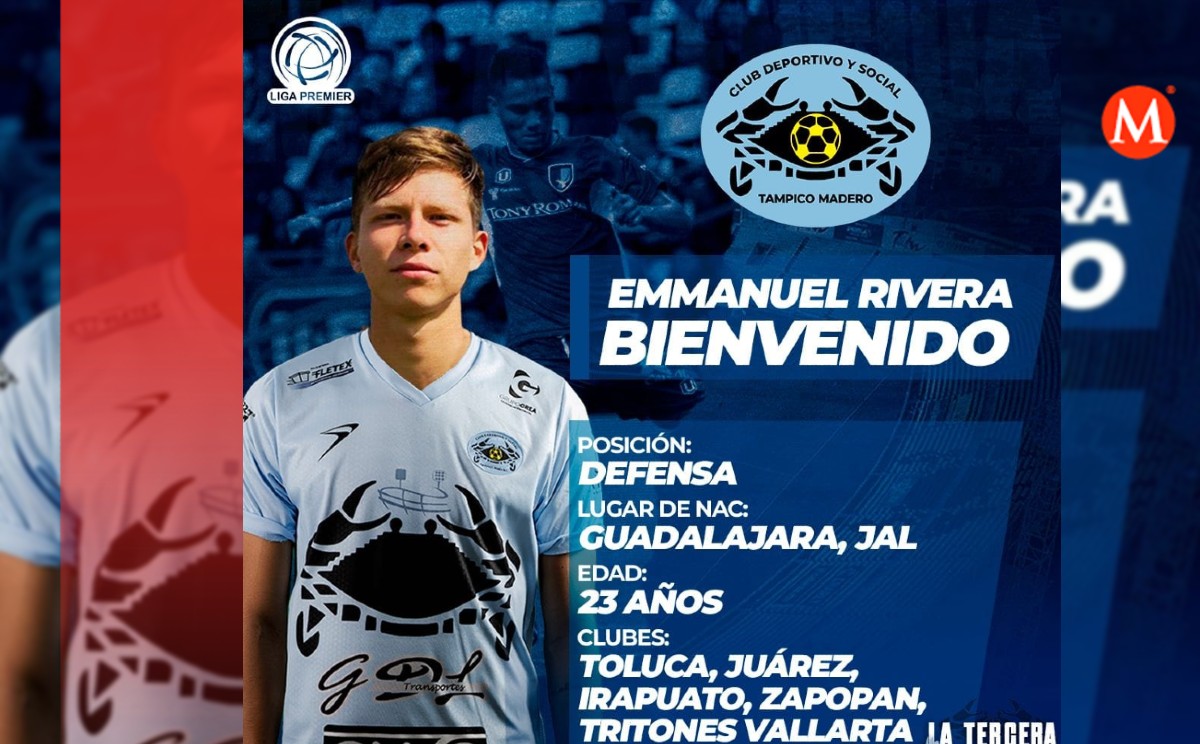 Emmanuel Rivera llega como refuerzo al Tampico-Madero
