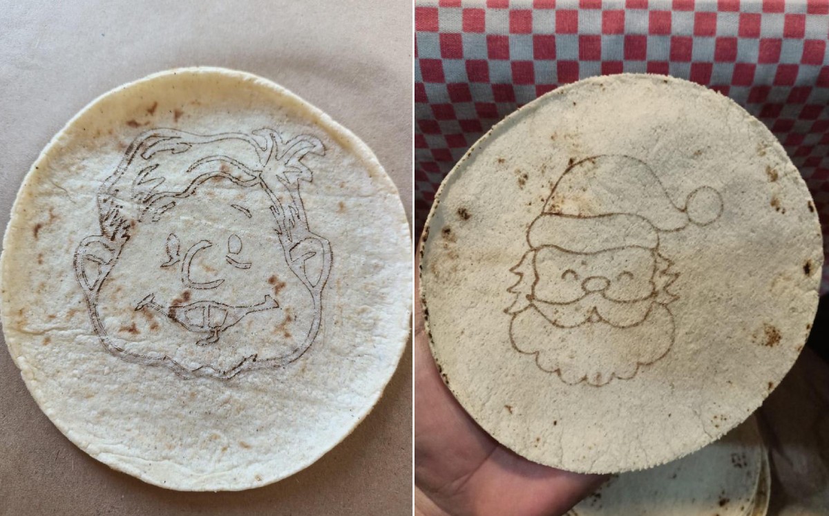 A inicios de 20222, la tortillería de Veracruz se hizo viral por tortillas de Batman; ahora lanza de AMLO y Santa Claus. Foto: (Especial)