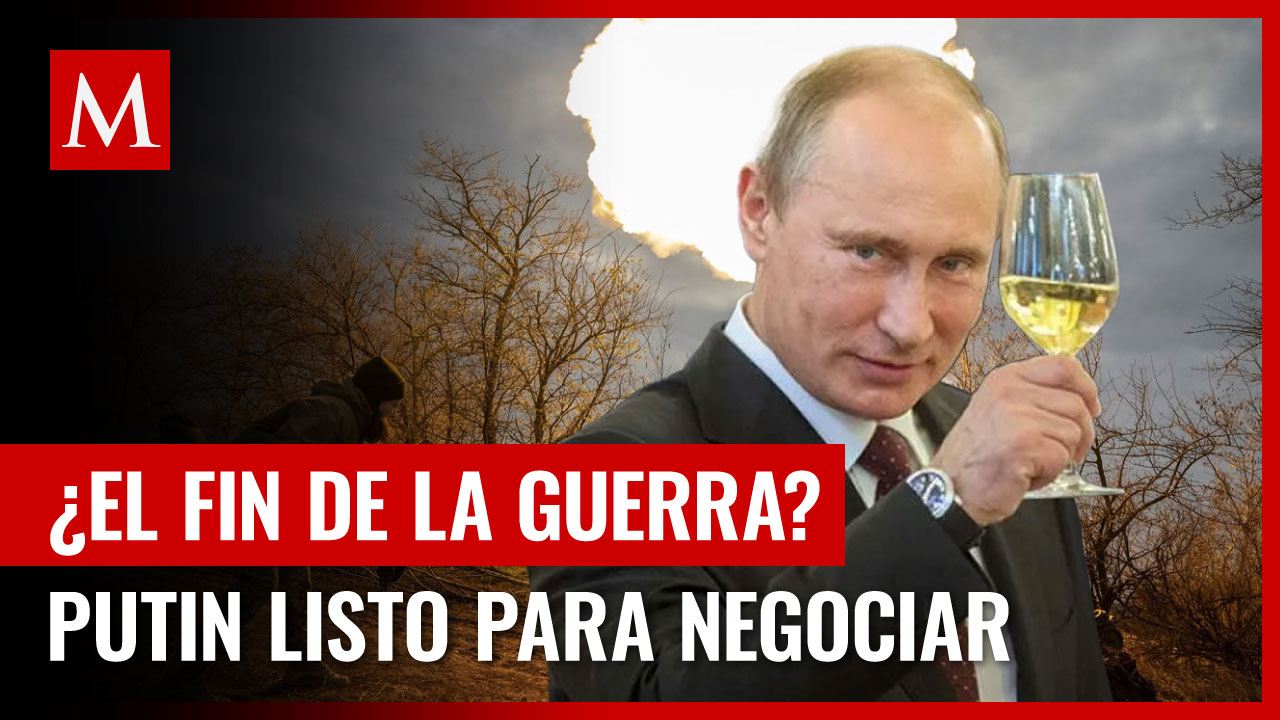 Rusia está lista para negociar sobre guerra en Ucrania: Vladimir Putin