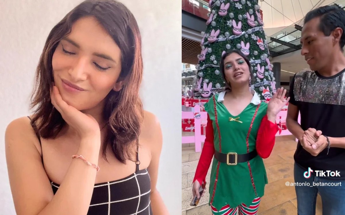 La 'guaitechican' trabaja como ayudante de Santa (TikTok)