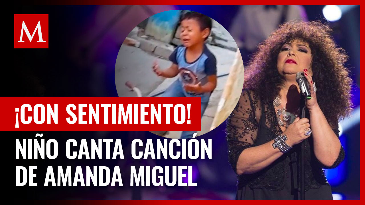 Niño canta canción de Amanda Miguel a todo pulmón y se vuelve viral