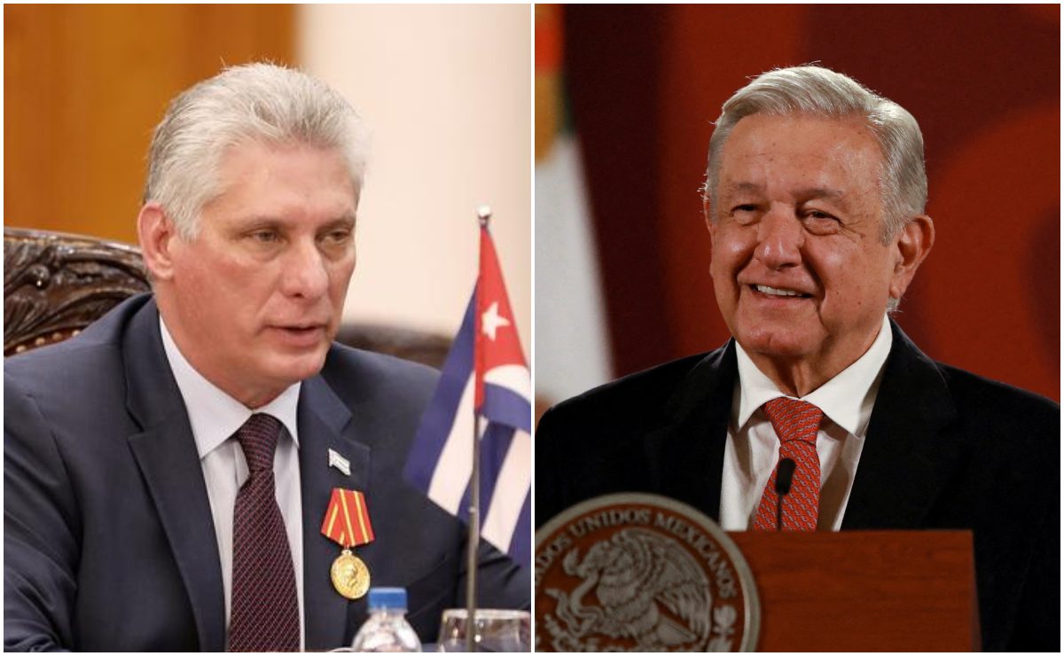 Los presidentes Miguel Díaz-Canel y Andrés Manuel López Obrador. | Reuters