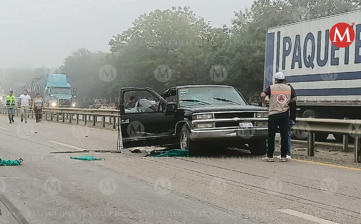 Accidente deja 3 muertos y 7 heridos en carretera Tampico -Mante