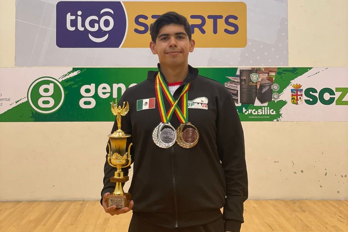 Este año Carlos conquistó el campeonato estatal en la categoría 21 y Menores, además de representar a México en los Juegos Panamericanos 2022.