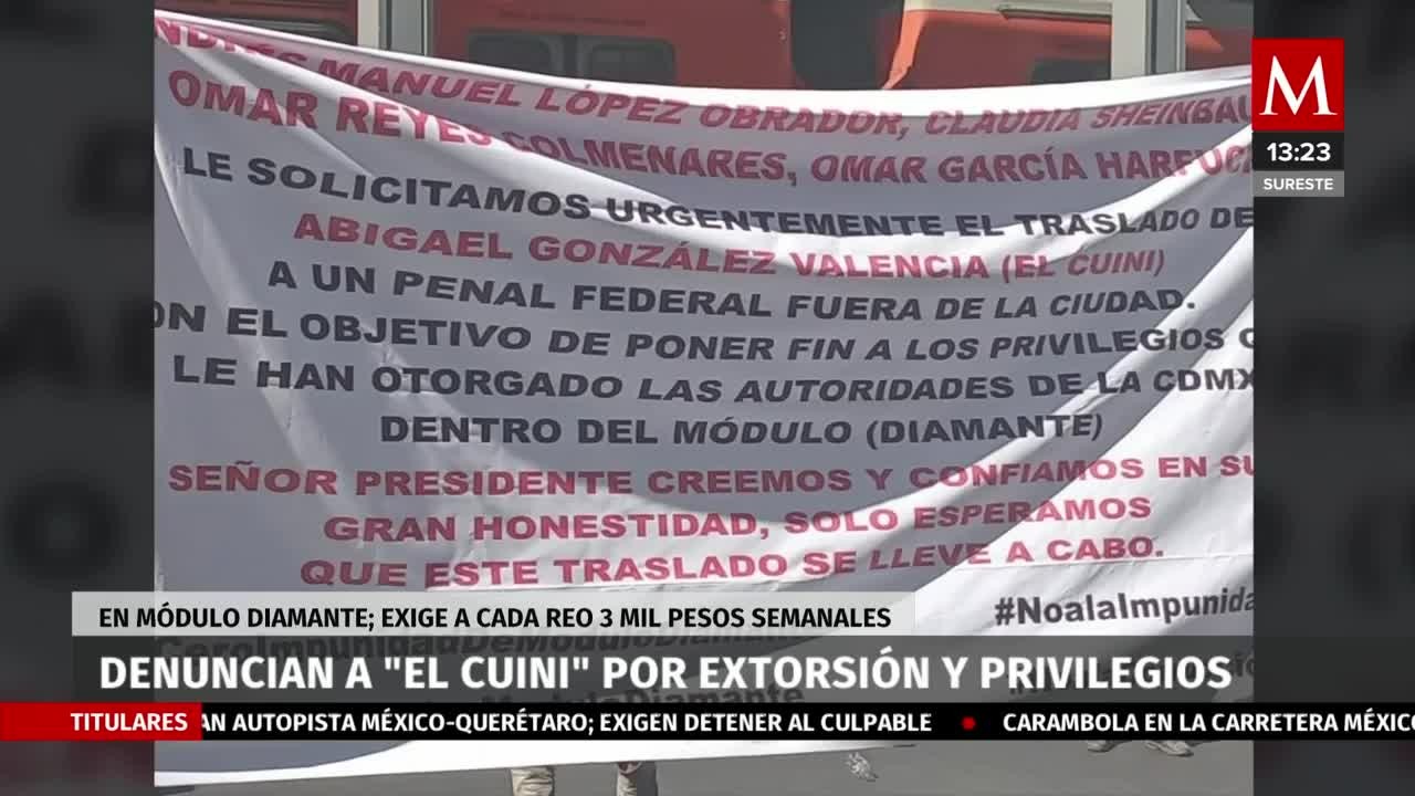 Denuncian a "El Cuini" por extorsión y privilegios en penal de Santa Martha