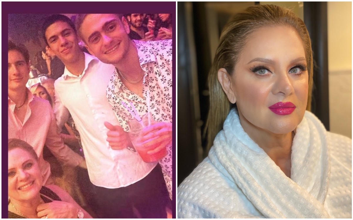 Erika Buenfil se va de antro con su hijo Nicolás (Instagram).